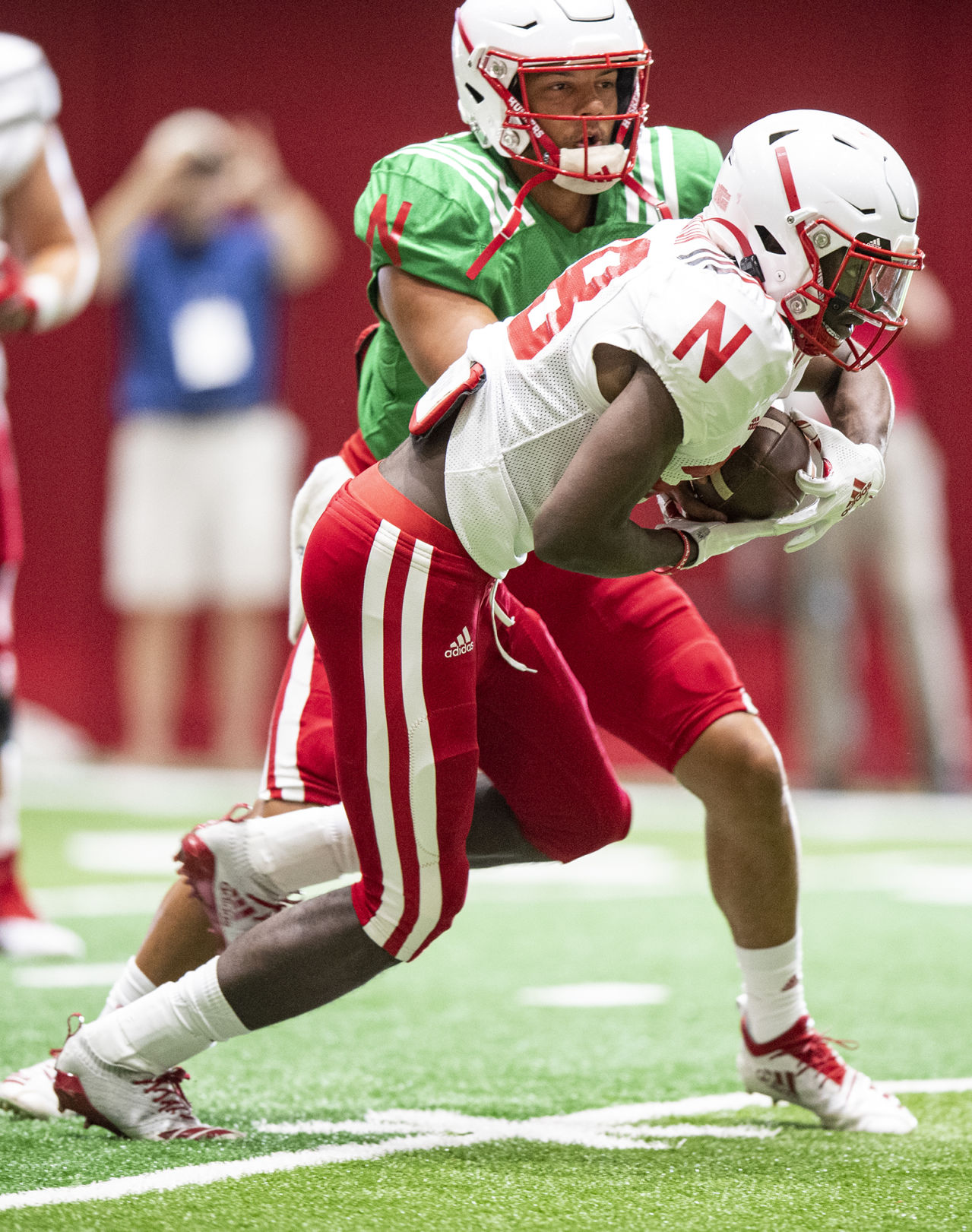 NU football practice, 8.7